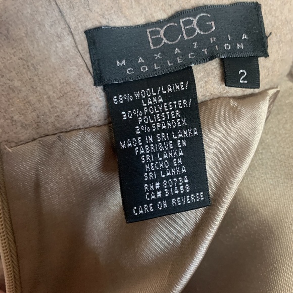 EUC💥HP🎉BCBGMaxAzria  Silk/Wool Skirt Cami set 2 - Picture 9 of 12